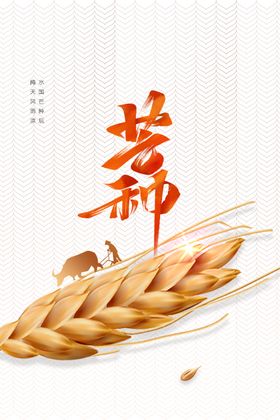 芒种宣传活动节气海报