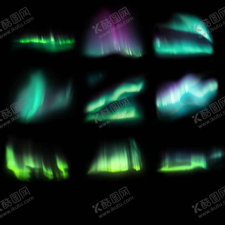 编号：37273002151027468323【酷图网】源文件下载-梦幻自然银河天文极光特效免扣图