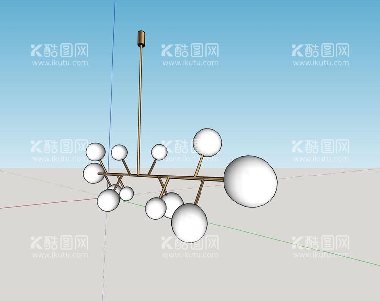 编号：94832911231000324847【酷图网】源文件下载-球型吊灯模型