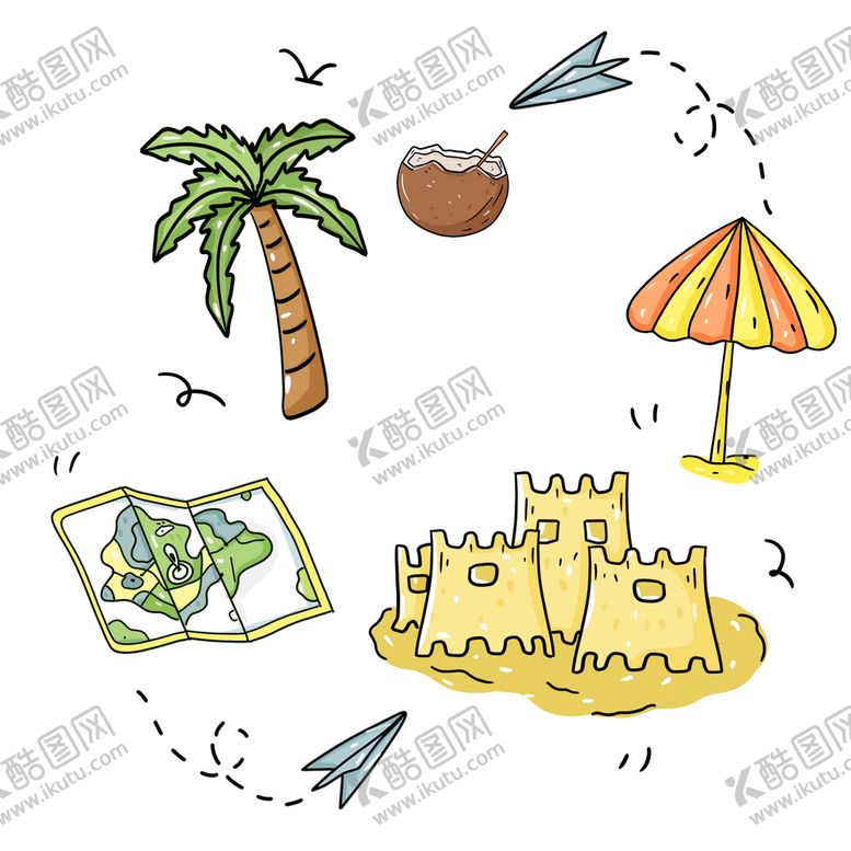 编号：60312410160525064595【酷图网】源文件下载-旅游度假元素