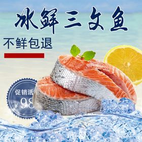 三文鱼海报  