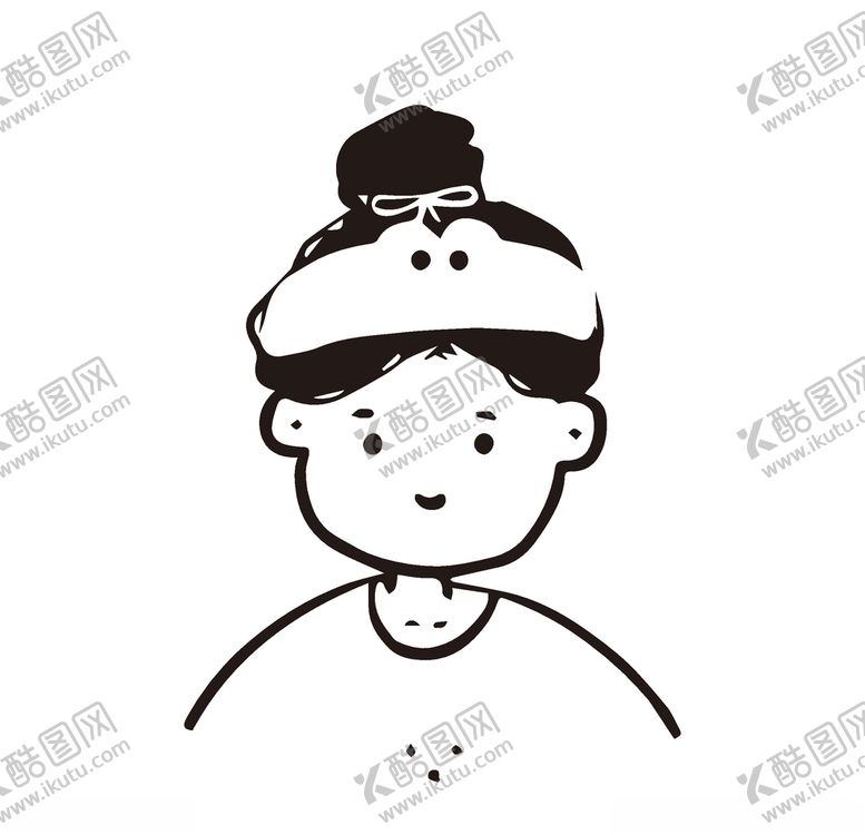 编号：31675104062133524677【酷图网】源文件下载-卡通女孩头像