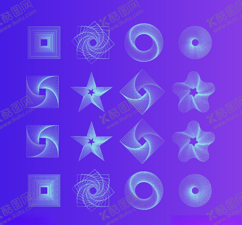 编号：44961109241715485652【酷图网】源文件下载-星型图案
