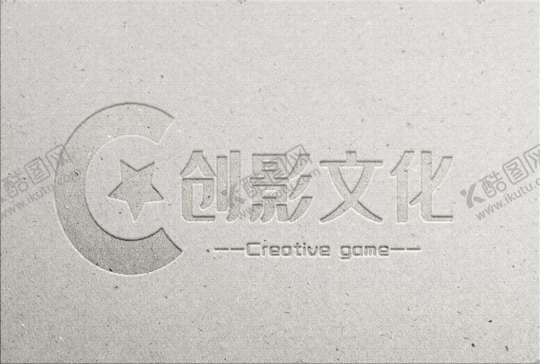 编号：37622009271112584607【酷图网】源文件下载-纸质底纹logo样机