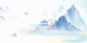 水墨山水画