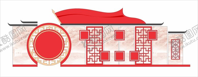 编号：55039311300256122177【酷图网】源文件下载-党建文化墙