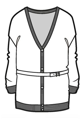 服装款式外套上衣V领夹克