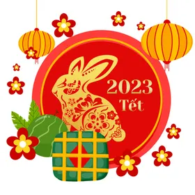 兔年子2023大吉2023春节展板