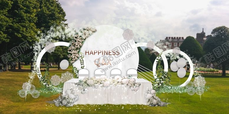 编号：24120909201626357078【酷图网】源文件下载-白绿色婚礼效果图