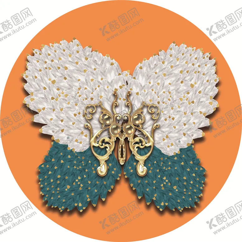 编号：42482710270518599336【酷图网】源文件下载-高档立体蝴蝶简约装饰画挂画