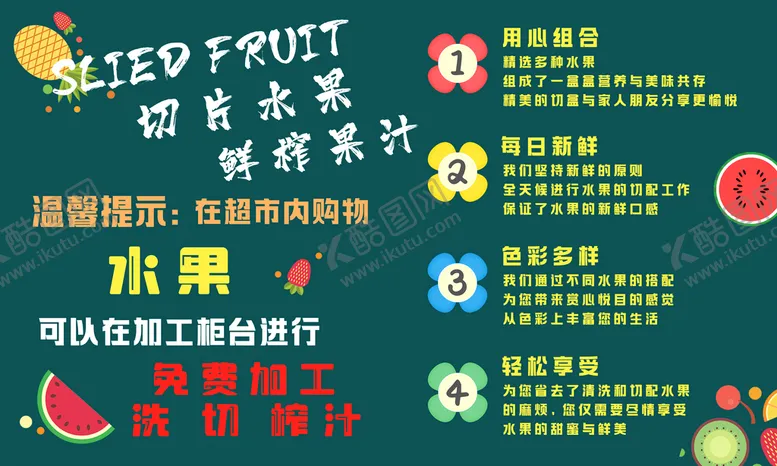 编号：94603809182009040215【酷图网】源文件下载-水果店切片水果