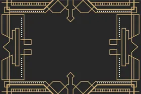 金色线条背景黑质感暗