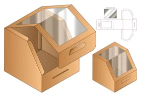 包装盒刀模型展开图产品食品
