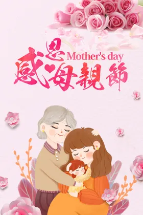 母亲节快乐首页展板