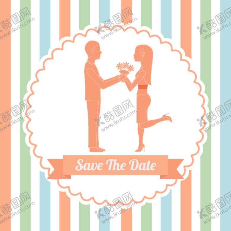 编号：27425909130221471672【酷图网】源文件下载-情侣卡通小人心形设计背景爱心