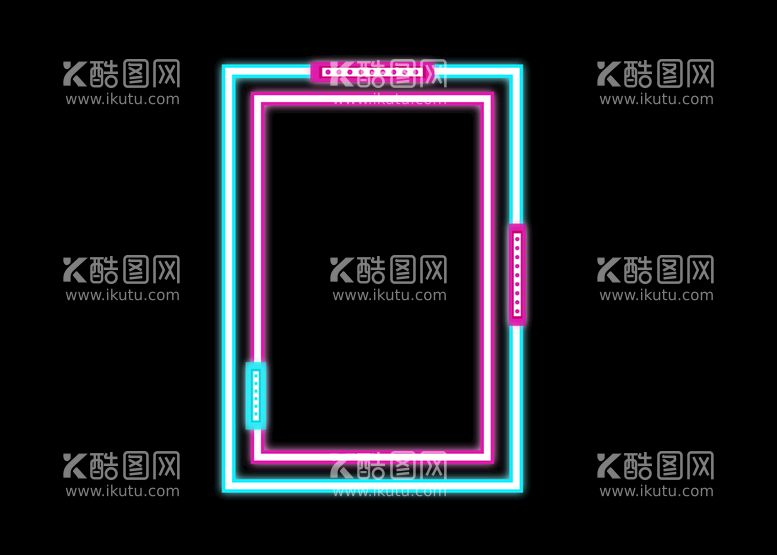 编号：66412811190511562005【酷图网】源文件下载- 霓虹灯边框 