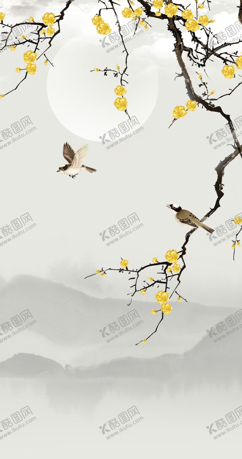 编号：49150609172151015489【酷图网】源文件下载-新中式花鸟