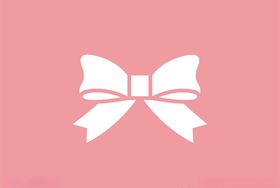 蝴蝶结矢量图标