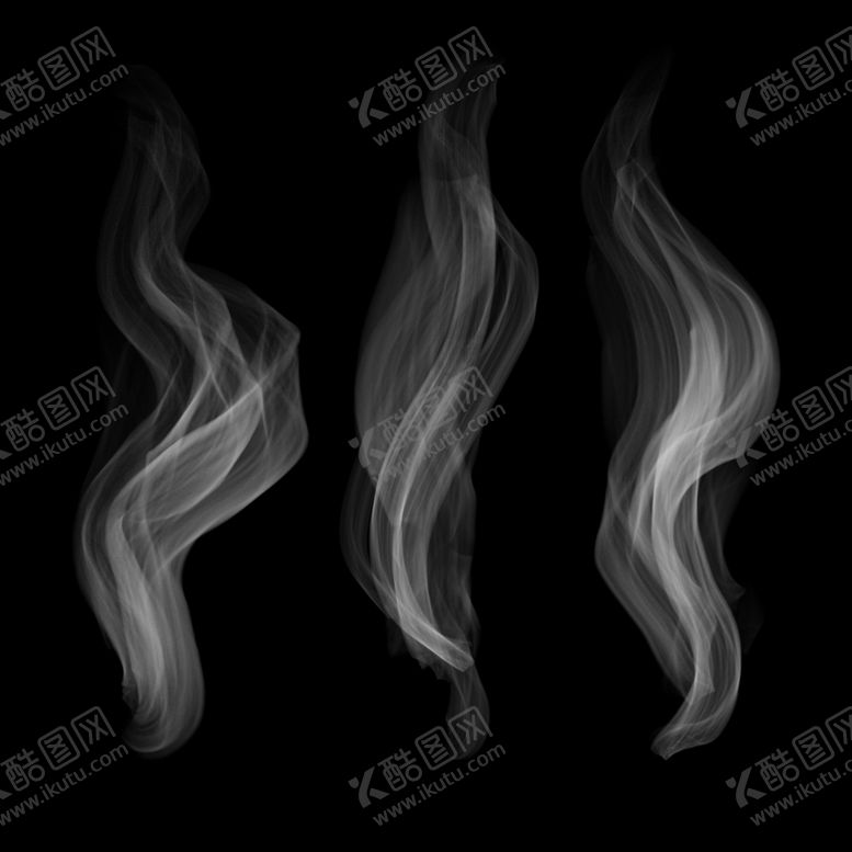 编号：50453006190107121793【酷图网】源文件下载-手绘白色波浪状透明烟雾