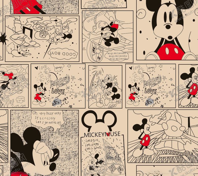 编号：24544209231349433181【酷图网】源文件下载-米奇图案