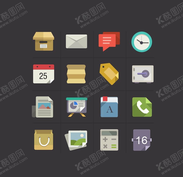 编号：83257609161902506625【酷图网】源文件下载-扁平图标