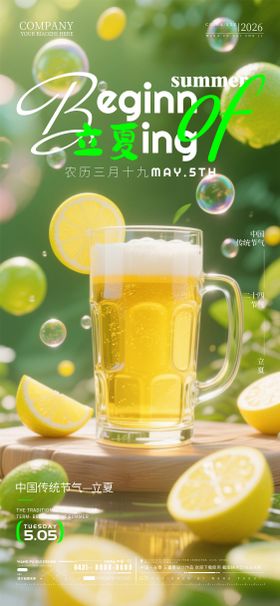 立夏节气酒吧夜店KTV海报