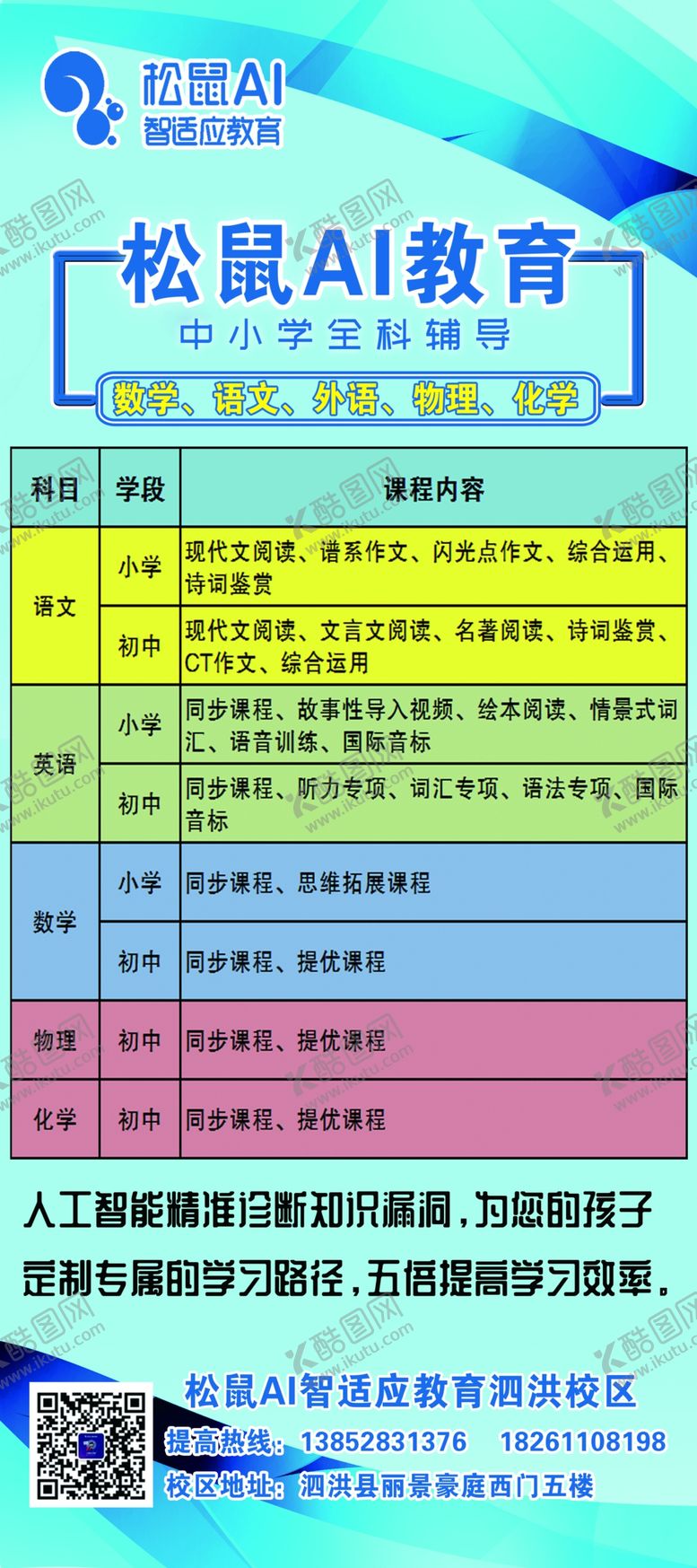 编号：47250306180502445640【酷图网】源文件下载-课程展架