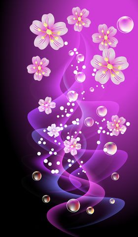 魔幻梅花梦幻或多火焰花朵