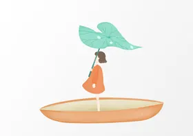 女孩小卡通儿童手绘