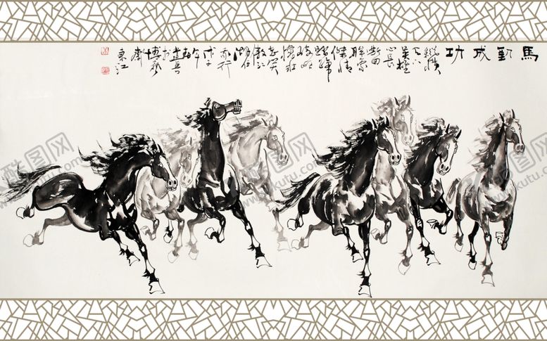 编号：10286609160808045656【酷图网】源文件下载-水墨画背景墙