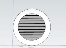 散流器圆建模素材草图大师模型