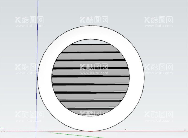 编号：51439612030514297763【酷图网】源文件下载-散流器圆建模素材草图大师模型