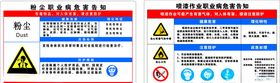粉尘喷漆作业职业病危害告知