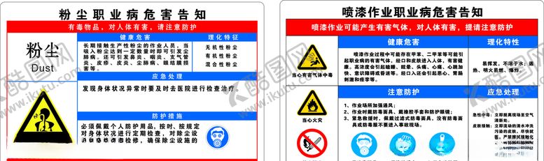 编号：50228210221307107447【酷图网】源文件下载-粉尘喷漆作业职业病危害告知