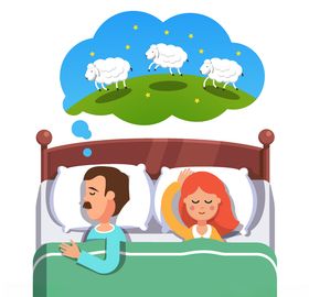 睡姿休息眠状态失眠