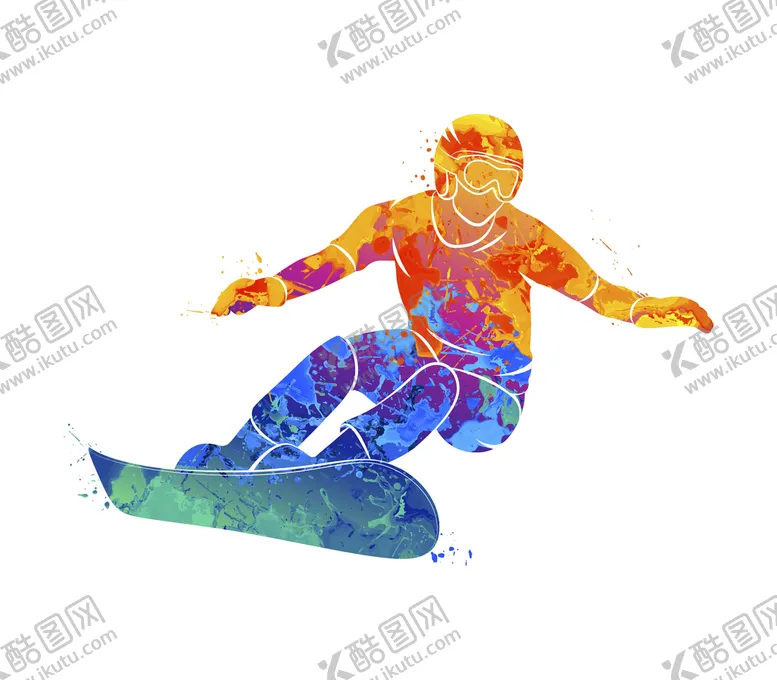 编号：15627909180357205206【酷图网】源文件下载-滑雪人物