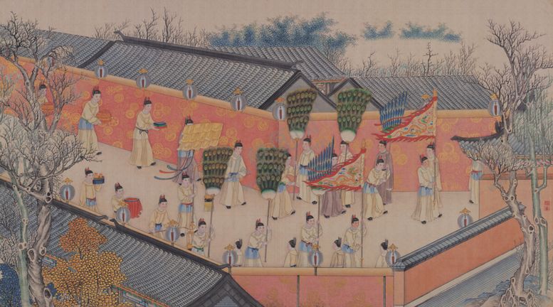 编号：72677109111105273911【酷图网】源文件下载-红楼梦场景精美工笔画