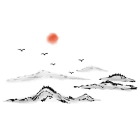 水墨山水背景