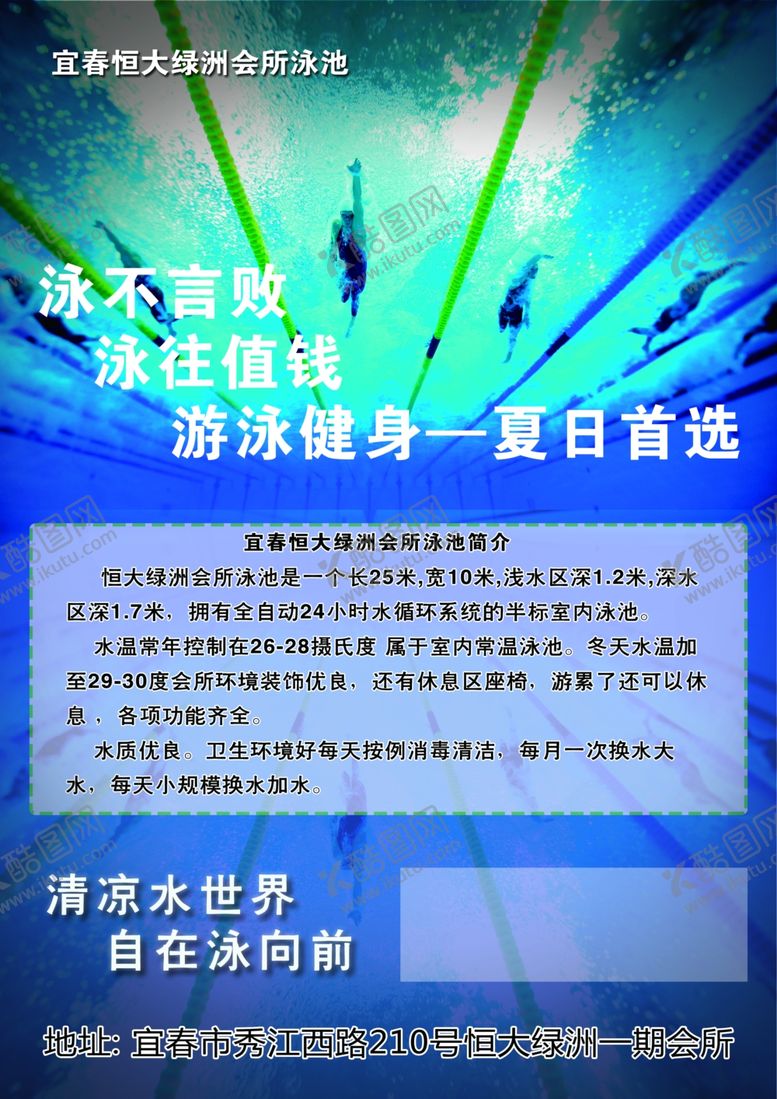 编号：16811305100406567700【酷图网】源文件下载-游泳单页