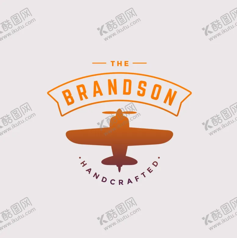 飞机标签复古旅行社logo行怀旧