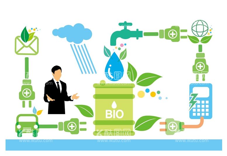 编号：82639110051612333516【酷图网】源文件下载-绿色新能源插图 