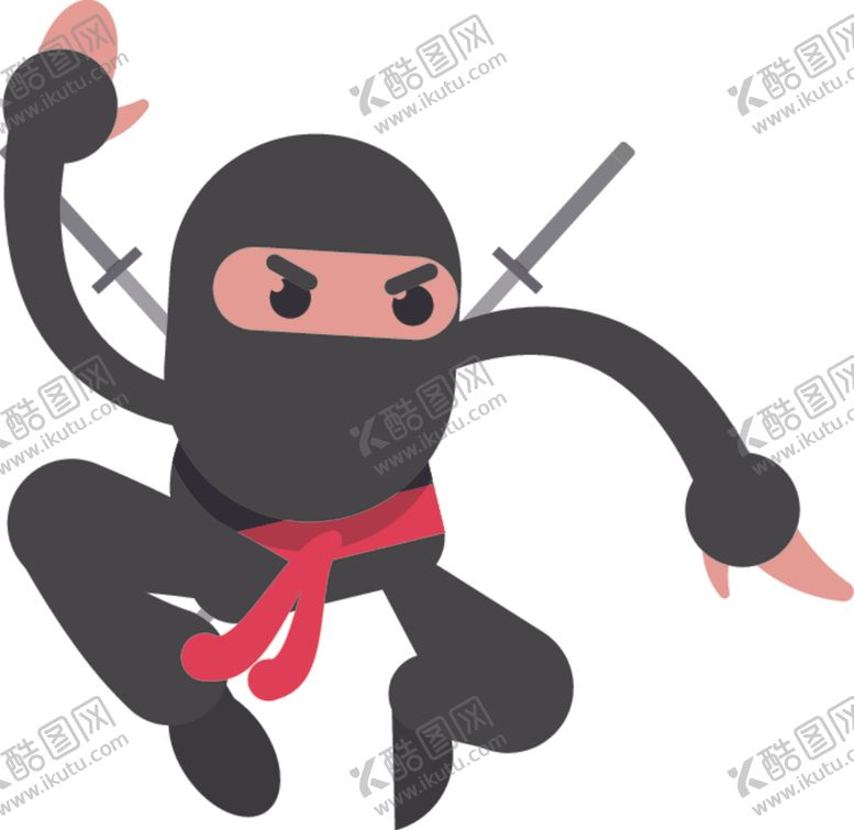 编号：61810305120210487962【酷图网】源文件下载-卡通忍者
