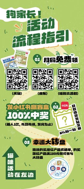 流程指引扫码展架易拉宝