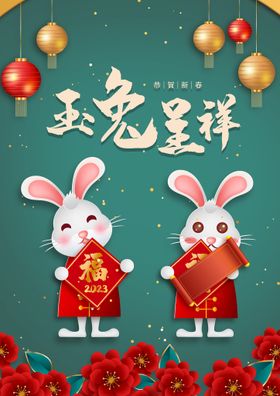 玉兔呈祥红包