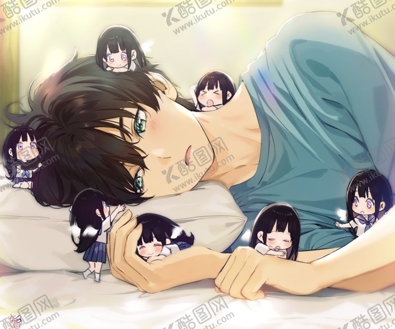 编号：80580009120403444417【酷图网】源文件下载-彩色人物动漫插画背景