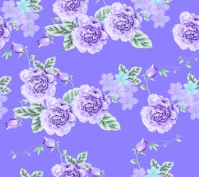 小碎花手绘数码印