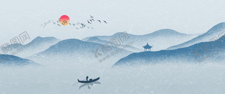 编号：74204805100717578401【酷图网】源文件下载-中国风山水背景