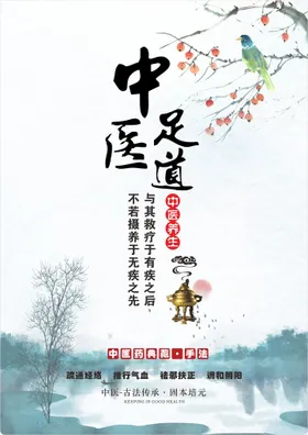 中医养生海报画册会所名文化墙