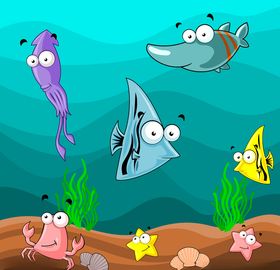 海洋动物插画
