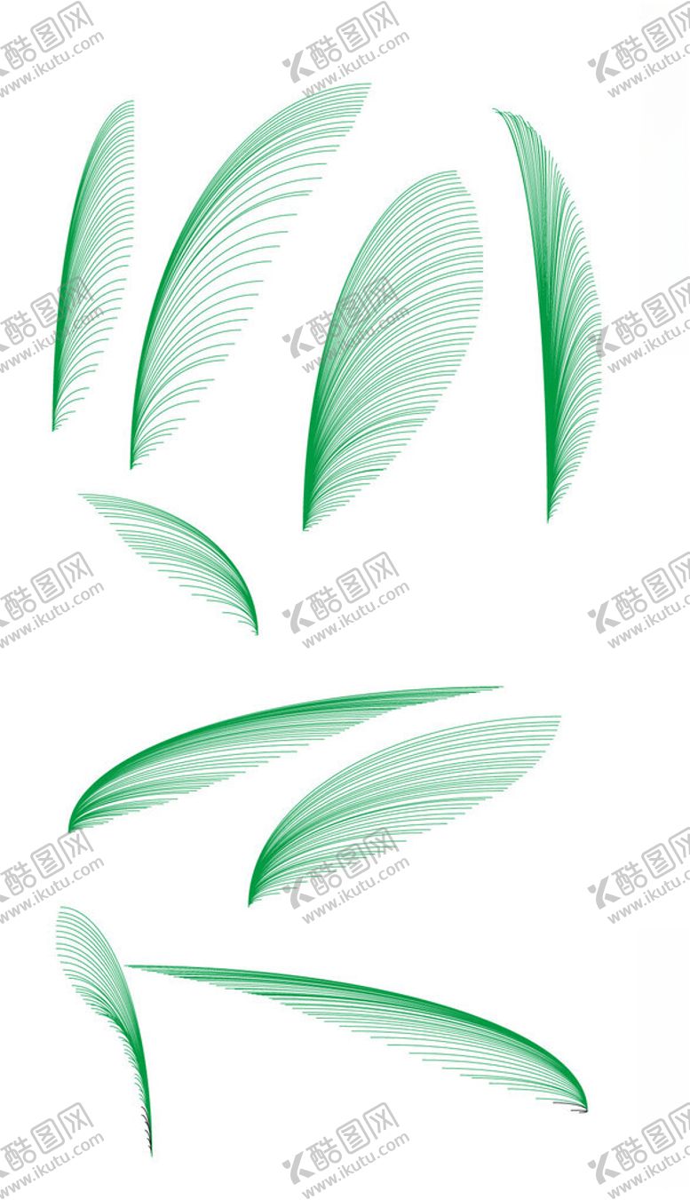 编号：82966302080208573197【酷图网】源文件下载-彩色羽毛线条渐变元素